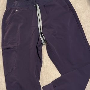 Figs purple jam Zamora jogger scrub pants
